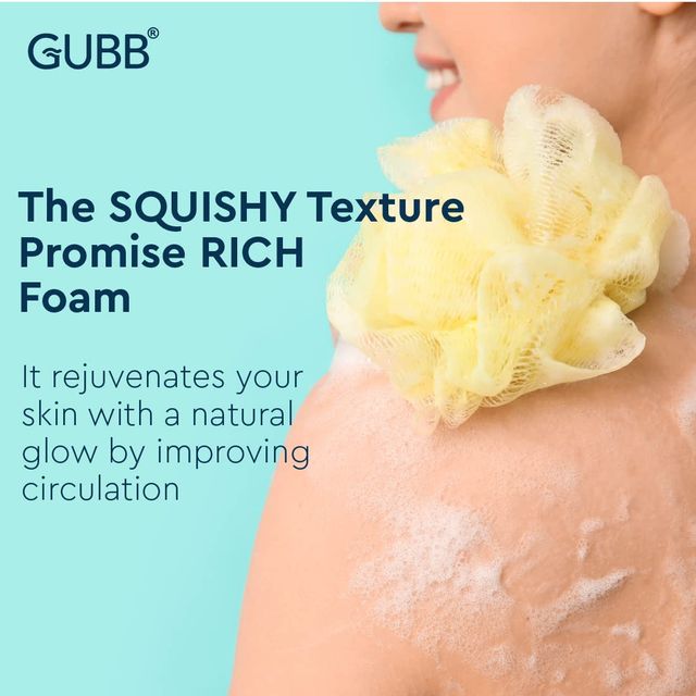 GUBB Luxe Sponge Round Loofah - Arctic