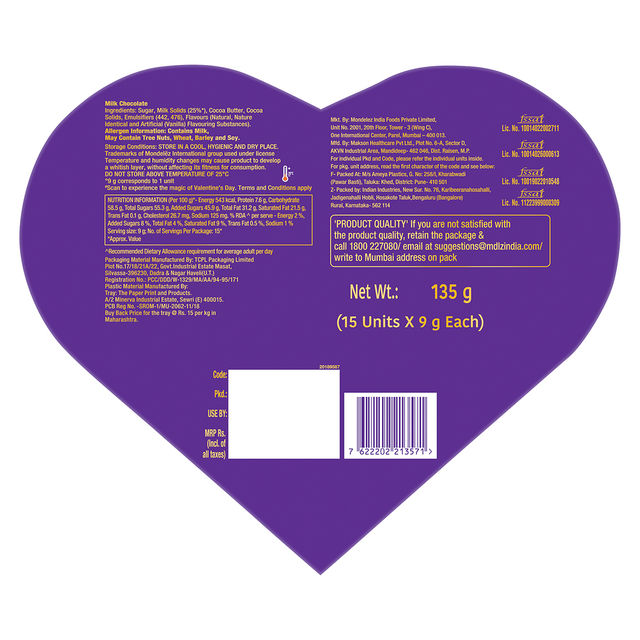 Cadbury Dairy Milk Silk Heart Shaped Valentines Chocolate Gift Box(135gms) & Webby Plush Teddy Bear With Heart | 25 Cm | Off White(1pc) Combo