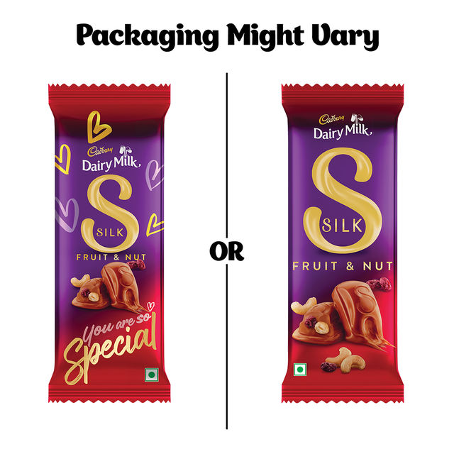 Cadbury Dairy Milk Silk Fruit and Nut Chocolate Bar, 137 g - Pack of 2 