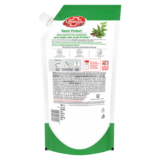 Lifebuoy Neem Germ Protection Handwash Refill