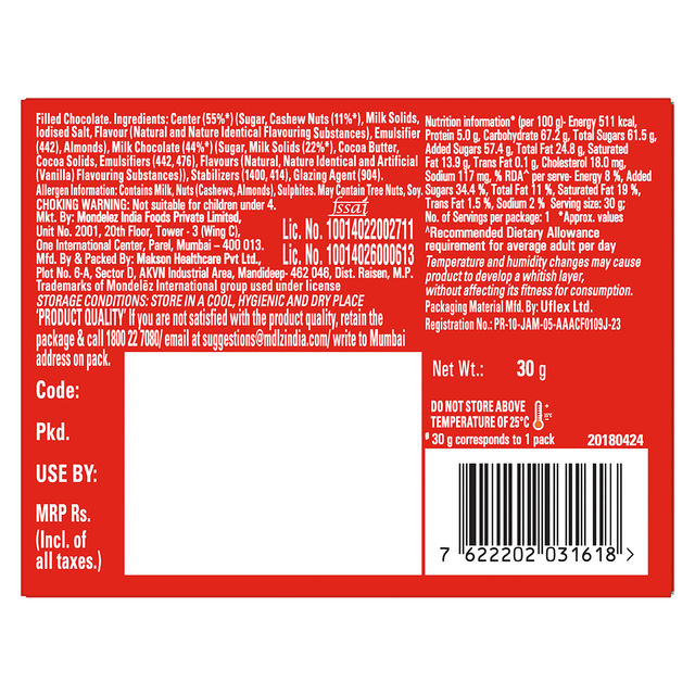 Cadbury Nutties Chocolate Pack 30 g Combo