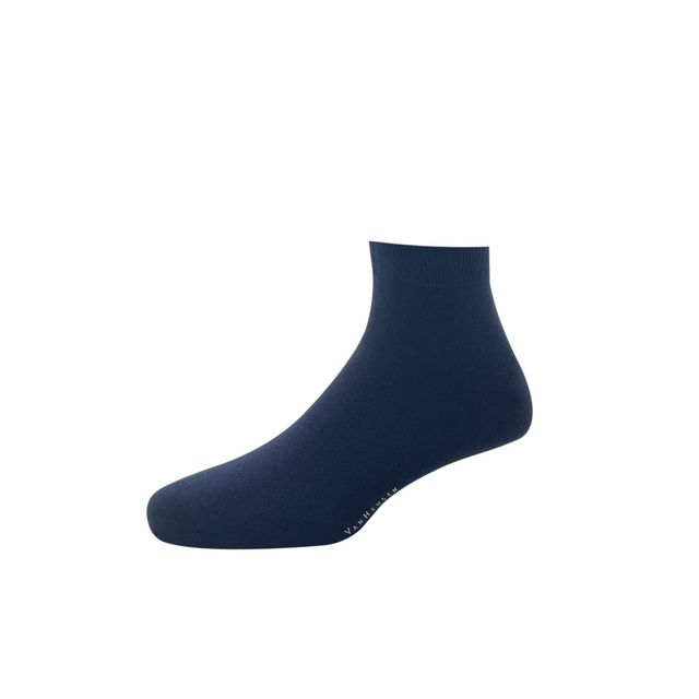 Van Heusen Men's Solid 70% Cotton, 25% Nylon, 5% Spandex Ankle Socks | Assorted - Free Size