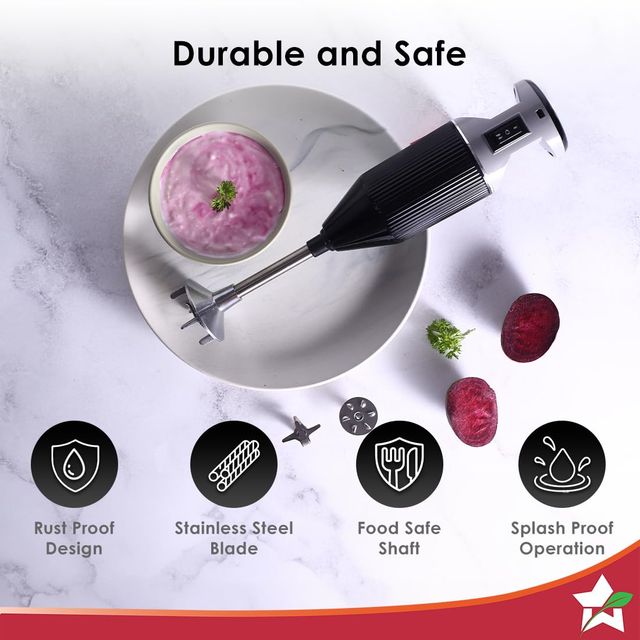 Wonderchef Prima Plus Electric 250 W Hand Blender Portableihot & Cold Blending