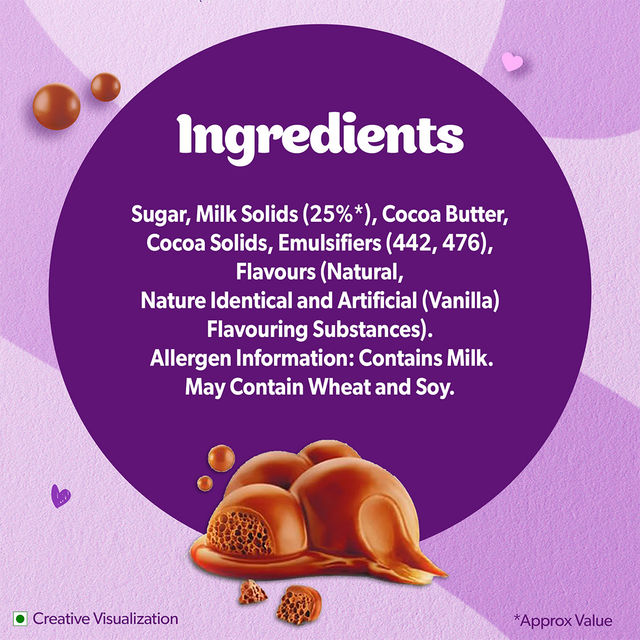 Cadbury Dairy Milk Silk Bubbly Chocolate Bar