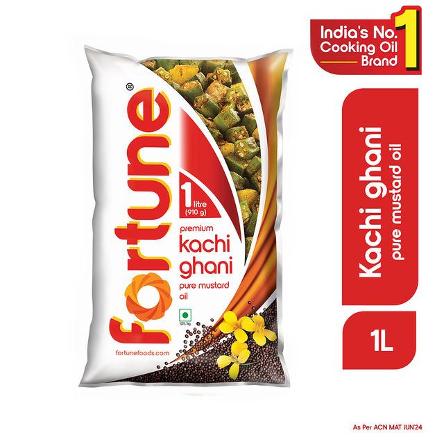 Mayurank Sugar(1 kg), Fortune Premium Kachi Ghani Pure Mustard Oil Pouch(1 l) & Ganesh Whole Wheat Chakki Atta(5 kg) Combo