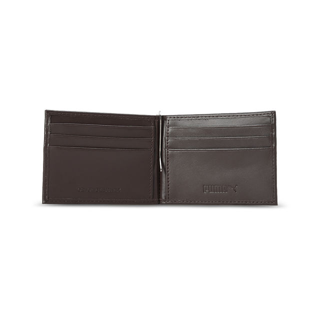 Puma Wallet Genuine Leather Unisex - Brown