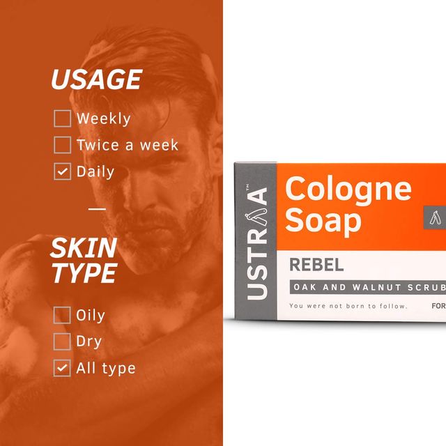 USTRAA Rebel - Cologne Soap with Oak & Walnut