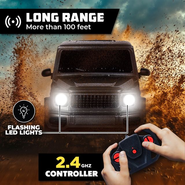Wembley G Wagon RC Car High Speed Remote Control Car for Kids Rechargeable Car - Silver