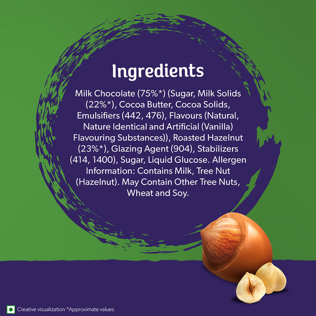 Cadbury Dairy Milk Bites- Chocolate Hazelnut 54 g Combo