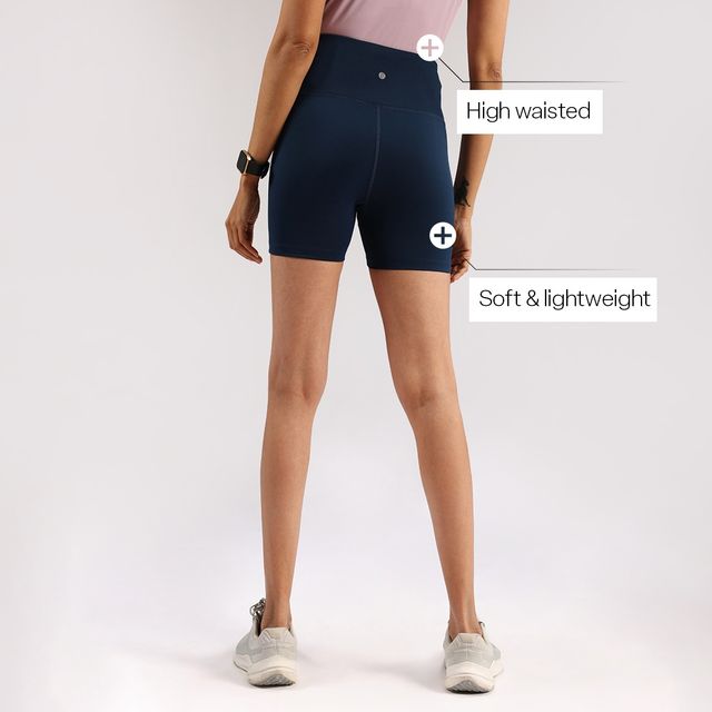 Blissclub Womens Pack Of 1 Ultimate Shorties | Lite - Navy | L