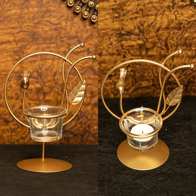 Ekhasa Metal Tealight Candle Holder For Home Decor | Perfect Candle Stand For Diwali Decoration