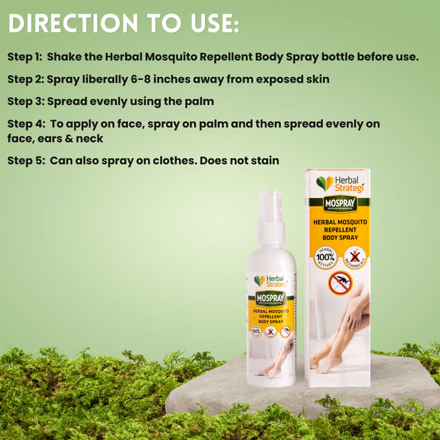 Herbal Strategi Mosquito Repellent Body Spray