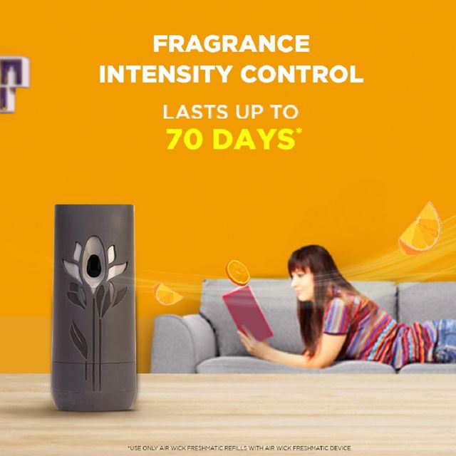Airwick Automatic Air Freshener & Room Freshener Kit - Lemon & Orange Blossom