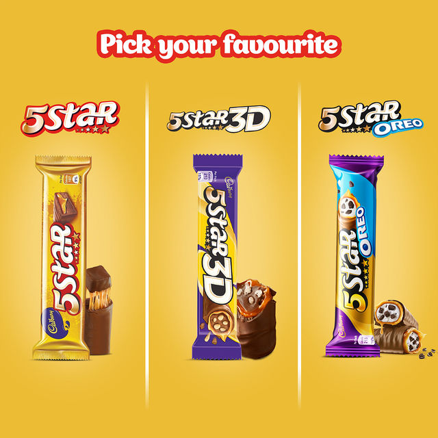 Cadbury 5 Star Oreo Filled Chocolate Bar