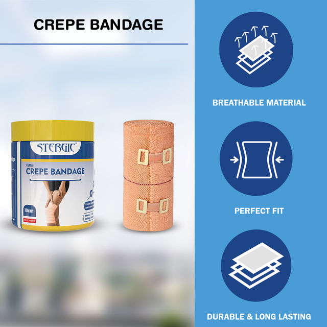 Stergic Crepe Bandage 10 cm x 4 m
