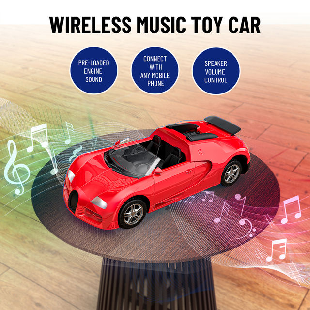 Mirana Chaser Model A Remote App car with bluetooth speaker (Blue)