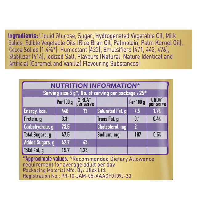 Cadbury Choclairs Gold Candy