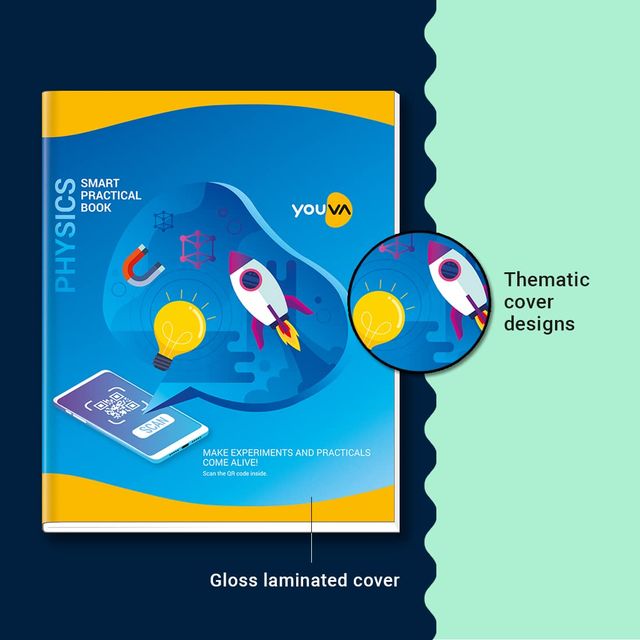 Navneet Youva | Project Paper With Designed Border | Practical Book | 1 Side Ruled / 1 Side Plain 