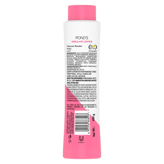 Pond's Dreamflower Fragrant Talcum Powder Pink Lily