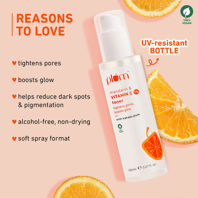 Plum 1% Vitamin C Toner with Mandarin & Kakadu Plum