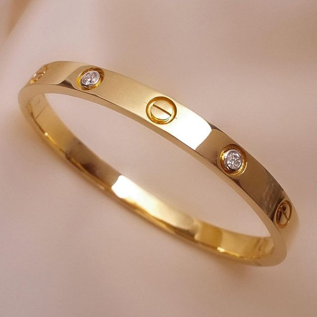 Shining Diva Fashion Stylish Stainless Steel Crystal Gift Bracelet for Women and Girls | 15744b