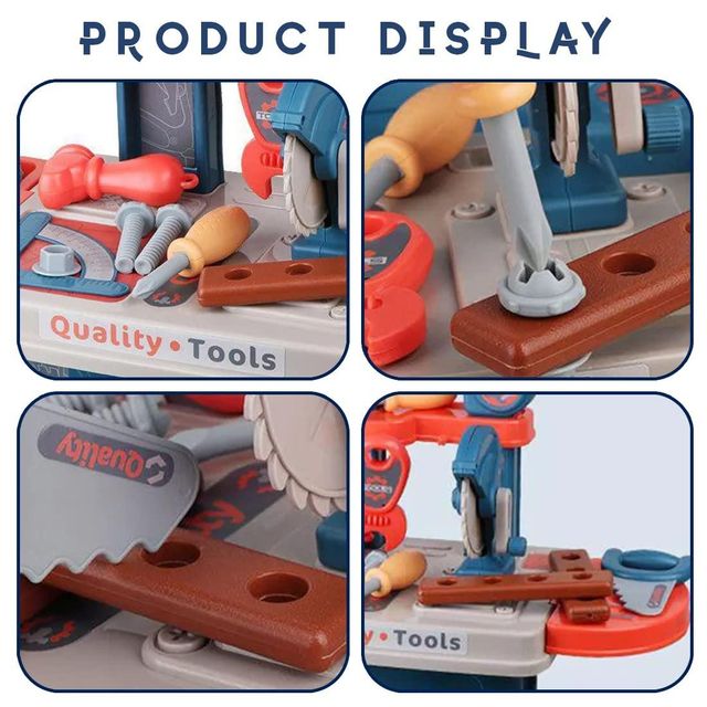 Wembley Tool Set Construction Tool Little Engineer Pretend Toolbox Roleplay Workshop Tool Kit