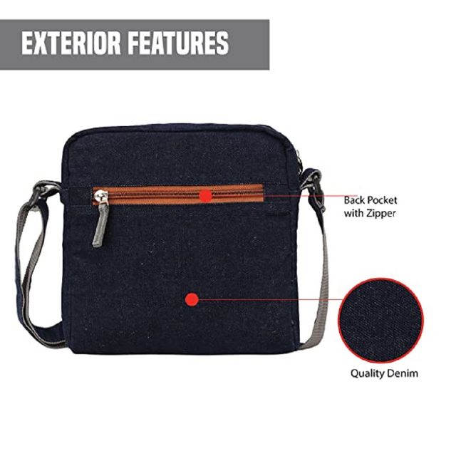 The Purani Jeans Denim Unisex Sling Bag