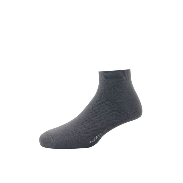 Van Heusen Men's Solid 70% Cotton, 25% Nylon, 5% Spandex Ankle Socks | Assorted - Free Size