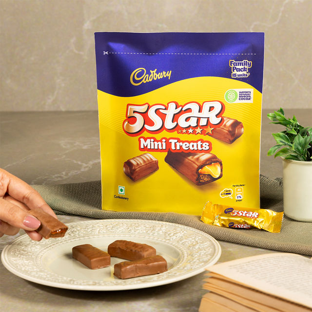 Cadbury 5 Star Home Treat Chocolate Bar 144 g Combo