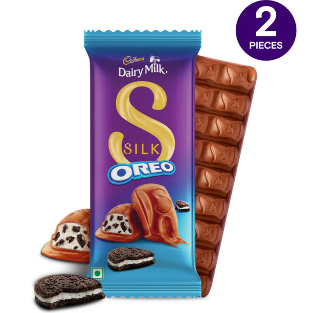Cadbury Dairy Milk Silk Oreo Chocolate Bar - Pack of 2 Combo