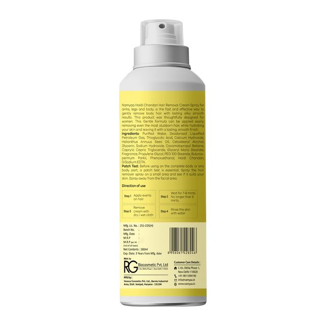 Namyaa Haldi Chandan Hair Removal Cream Spray
