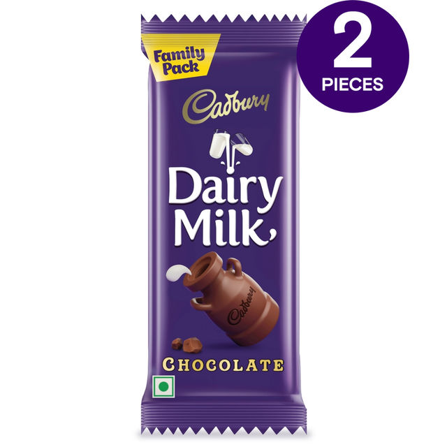Cadbury Dairy Milk Chocolate Bar Family Pack, 117 g Combo
