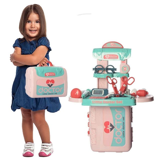 Wembley Pretend Play Doctor Kit Toys With Suitcase - Isi Approved (Doctor Set - Briefcase)