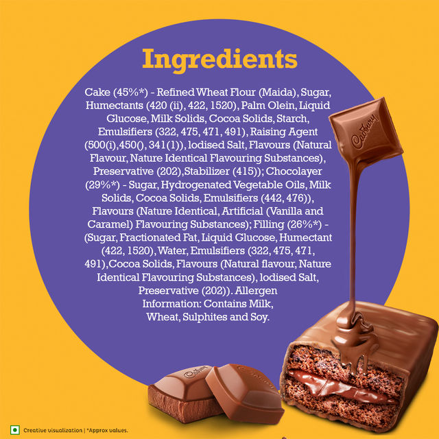Sunfeast Dark Fantasy Choco Fills, Original Filled Cookies With Choco Crã¨Me(75gms) & Cadbury Chocobakes Choclayered Cakes(114gms) Combo