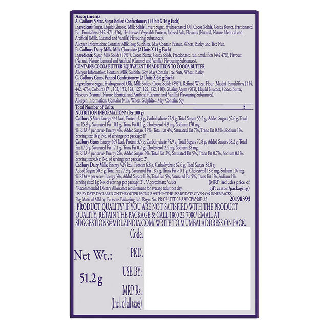Cadbury Celebrations Assorted Chocolate Rakhi Gift Pack Combo