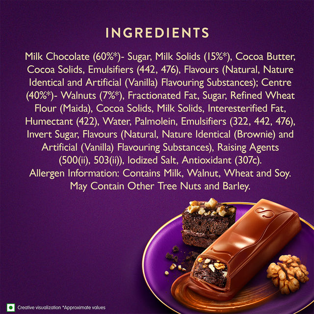 Cadbury Dairy Milk Silk Desserts Brownie Chocolate Bar