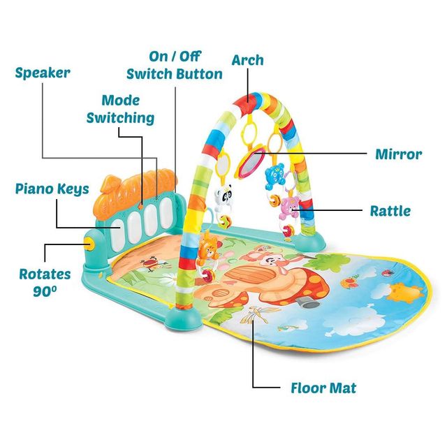 Wembley Lifestyle and Fun Play Gym For Kids | Multicolour | 0 - 6 years