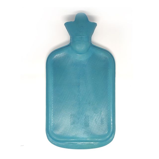 Sahyog Wellness Rubber Hot Water Bottle Bag Non Electrical for Pain Relief Blue With Cover