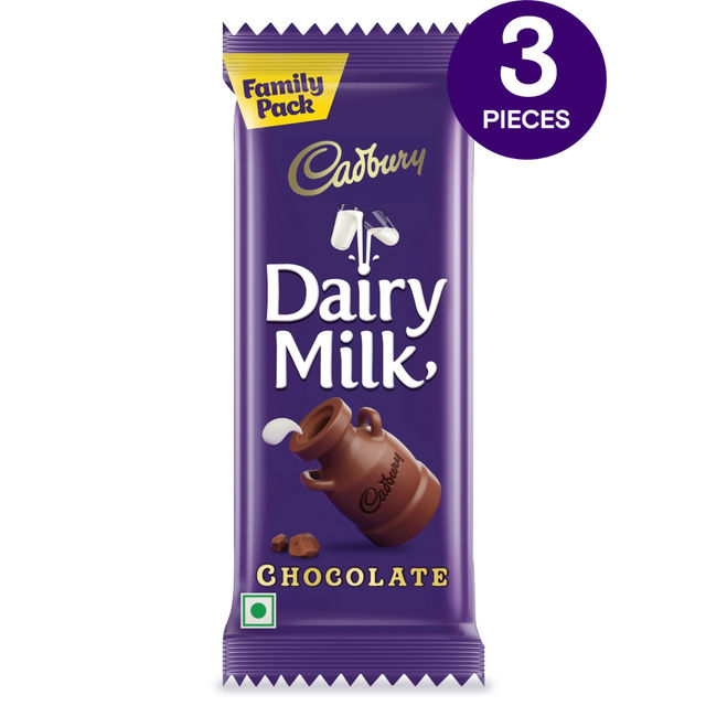 Cadbury Dairy Milk Chocolate Bar Family Pack, 117 g Combo