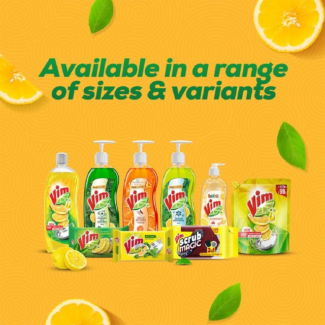 Vim Lemon Dishwash Liquid Gel Refill Pouch