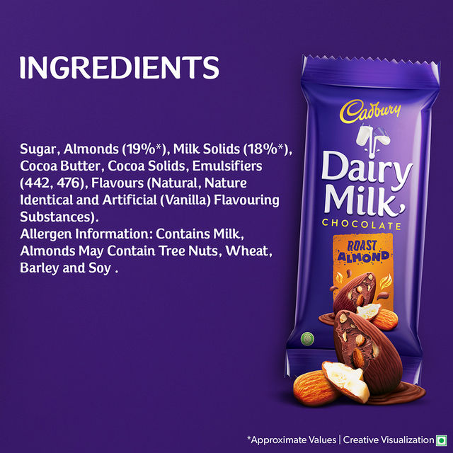 Cadbury Dairy Milk Roast Almond Chocolate Bar