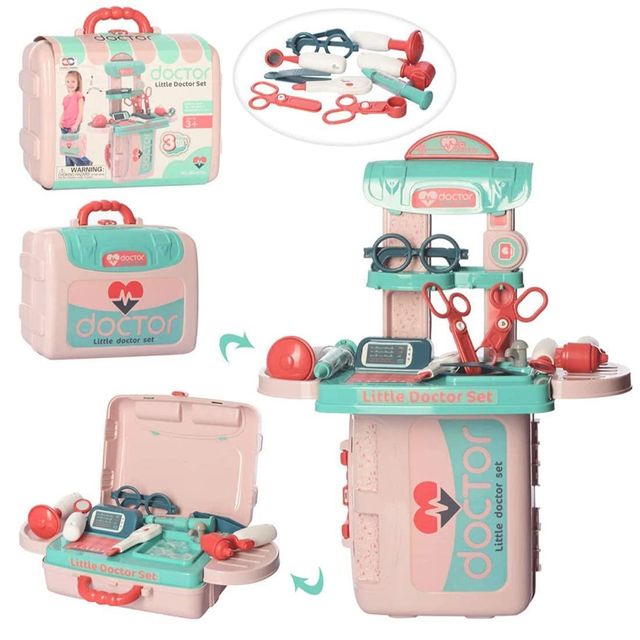 Wembley Pretend Play Doctor Kit Toys With Suitcase - Isi Approved (Doctor Set - Briefcase)