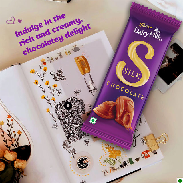 Cadbury Dairy Milk Silk Chocolate Bar, 64 g Combo