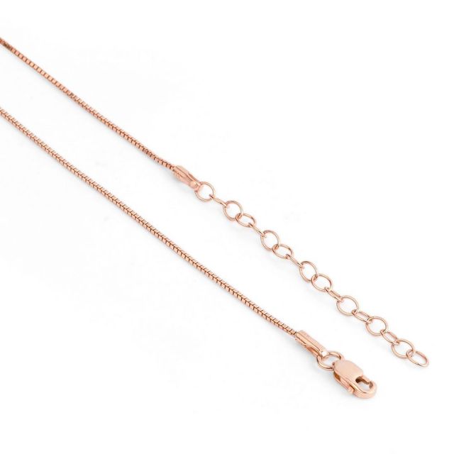 Zavya Floral CZ Rose Gold Plated 925 Sterling Silver Pendant Necklace