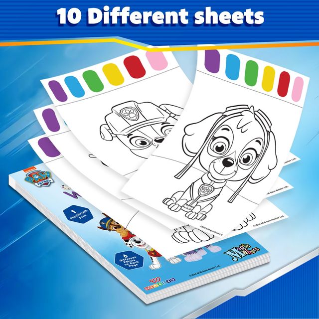Buy Wembley Paw Patrol Watercolor Painting Book Toddlers Art with Paint ...