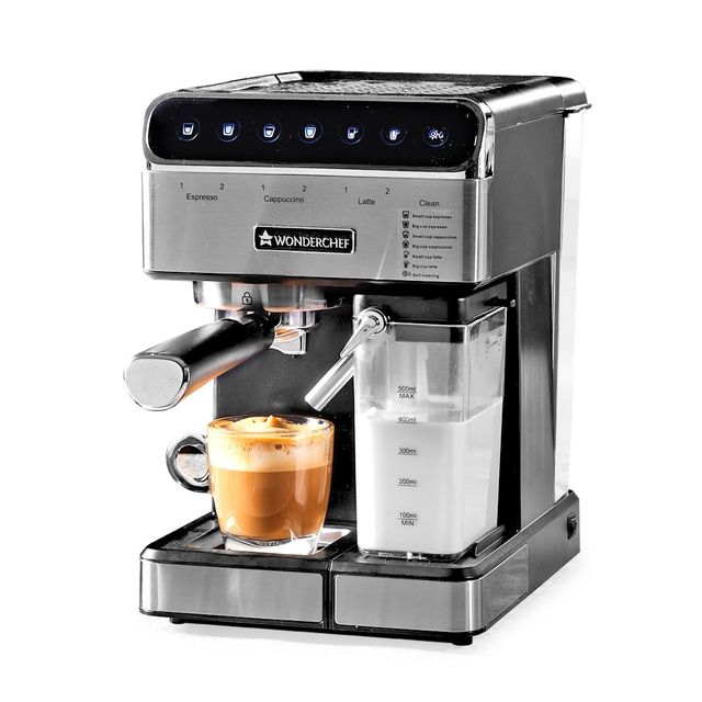 Wonderchef Regenta Automatic Coffee Machine With Auto Frother 20 Bar, 2 Year Warranty