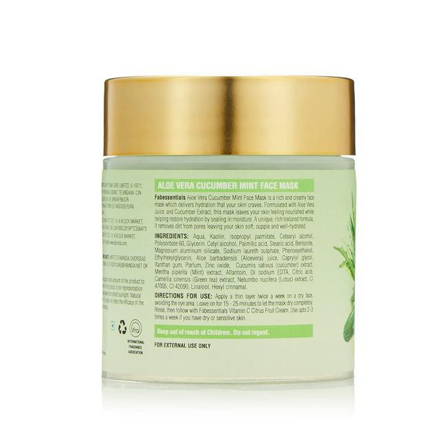 Fabessentials Aloe Vera Cucumber Mint Face Mask