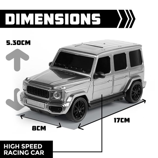 Wembley G Wagon RC Car High Speed Remote Control Car for Kids Rechargeable Car - Silver