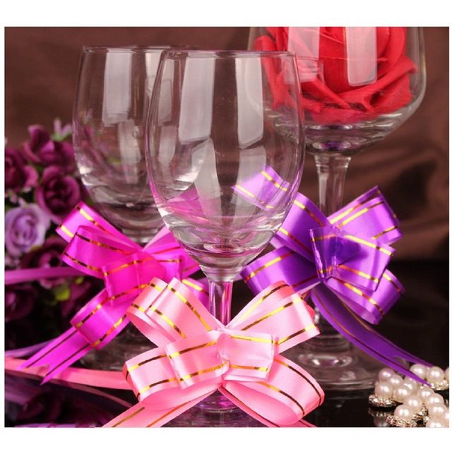 ABK Gift Bow Ribbon | 50 mm | Multicolour | 10 Pcs Pack | Assorted Design