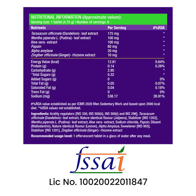 Fast&Up Gas Gone Indigestion And Acidity Relief - Jal Jeera